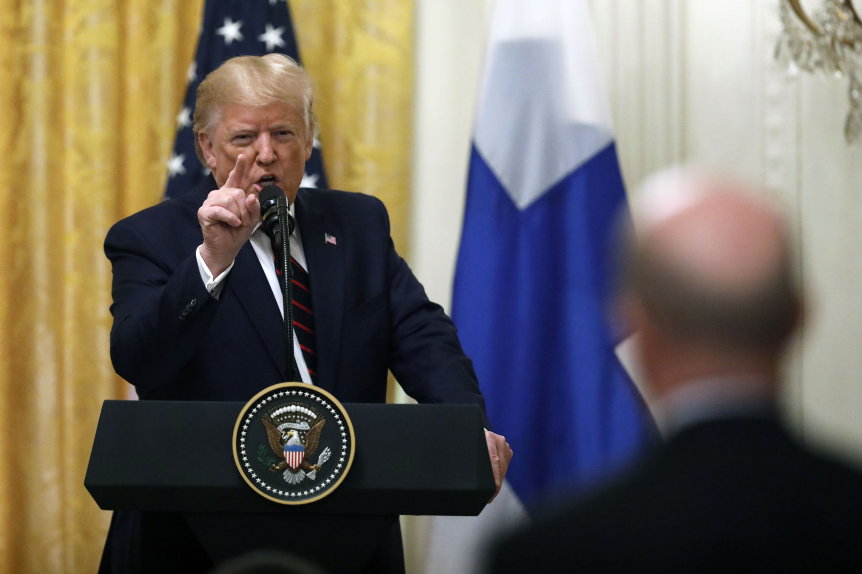APTOPIX Trump US Finland